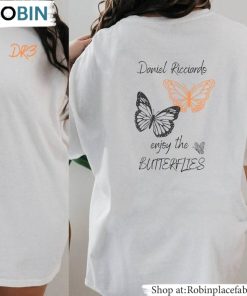 Cool Mclaren F1 Driver Sweatshirt , Daniel Ricciardo Enjoy The Butterfly Shirt Sweater