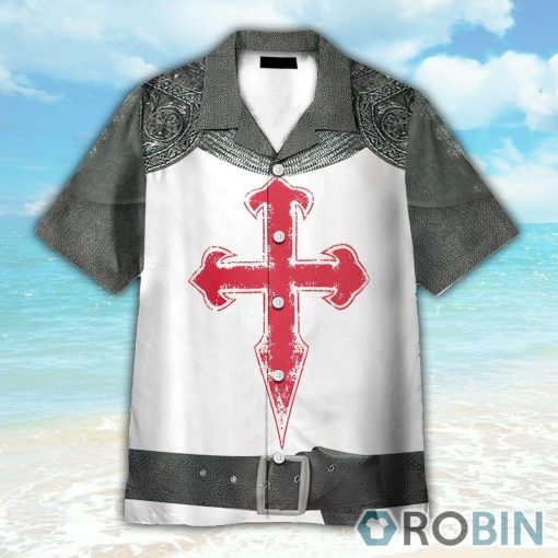 Crusader Knight Armor Button’s Up Shirts, Hawaiian Shirt