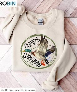 Cupids Wingman Valentine T Shirt, Valentine Mallard Duck Shirt Tee Tops
