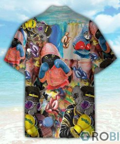 Cute Boxing Cats Funny Button’s Up Shirts Hawaiian Shirt