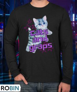 Cute Cats And Graps Shirt