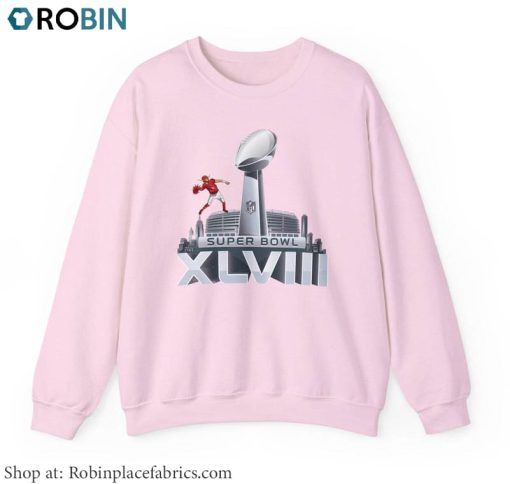 Cute Super Bowl 2024 Shirt, American Football Sweater Short Sleeve