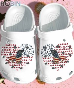 Dachshund America Flag Heart