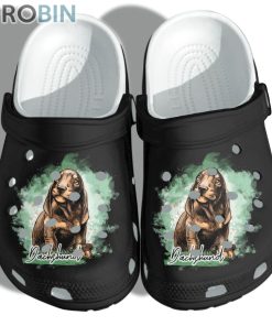 Dachshund Art Funny, Cartoon Dog Crocs For Dog Love