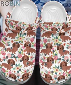 Dachshund, Dachshund Dog Pattern Crocs For Dog Love