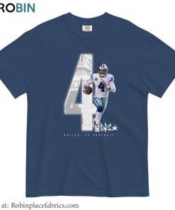 Dak Prescott Shirt, Dallas Cowboys Tee Tops Long Sleeve