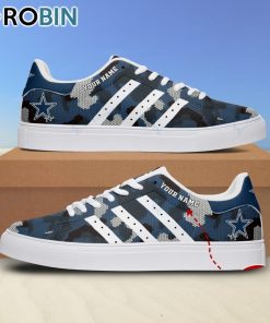 Dallas Cowboys Camouflage Personalized Stan Smith Sneakers