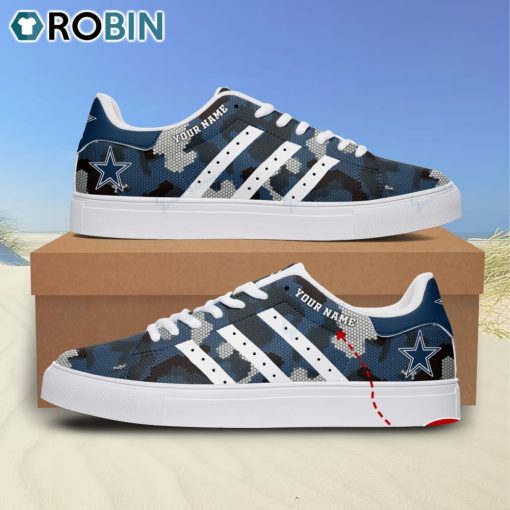 Dallas Cowboys Camouflage Personalized Stan Smith Sneakers