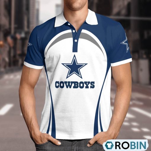 Dallas Cowboys Curve Casual Polo Shirt, Cowboys Team Gifts