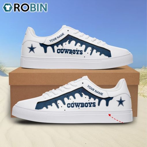 Dallas Cowboys Drip Color Personalized Stan Smith Sneakers