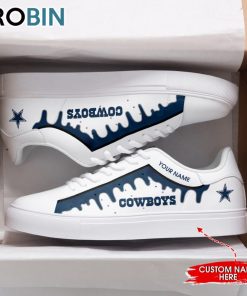 Dallas Cowboys Drip Color Personalized Stan Smith Sneakers