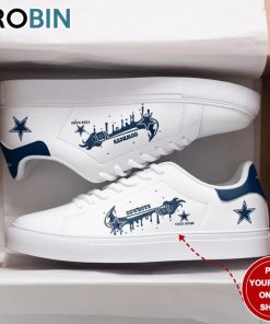 Dallas Cowboys Logo Nike Drip Design Personalized Stan Smith Sneakers Dallas Cowboys Logo Nike Drip Design Personalized Stan Smith Sneakers