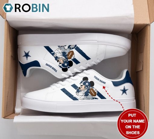 Dallas Cowboys Mickey Football Personalized Stan Smith Sneakers