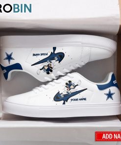 Dallas Cowboys Mickey Nike Logo Drip Personalized Stan Smith Sneakers