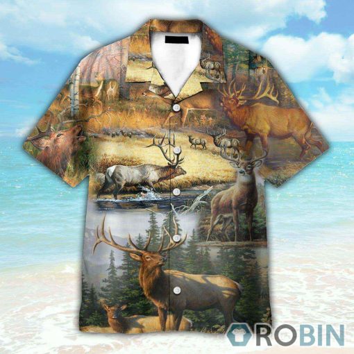 Deer Hunting Button’s Up Shirts, Hawaiian Shirt
