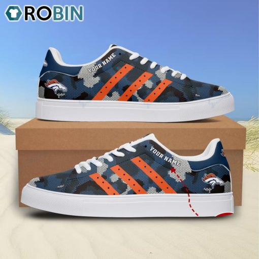 Denver Broncos Camouflage Personalized Stan Smith Sneakers
