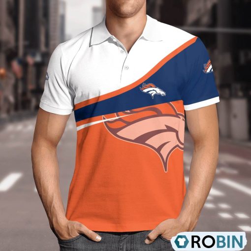 Denver Broncos Comprehensive Charm Polo Shirt, Broncos Shirt