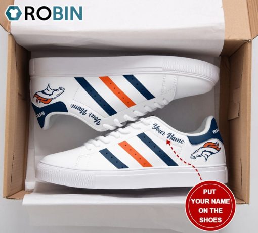 Denver Broncos New Design Football Custom Name Stan Smith Sneakers