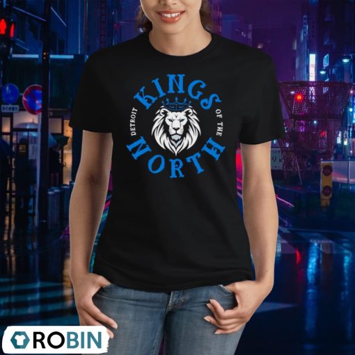 Detroit King Of The North Lions Football Logo Official Shirt