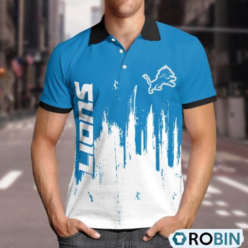 Detroit Lions Lockup Victory Polo Shirt, Lions Gifts for Fans