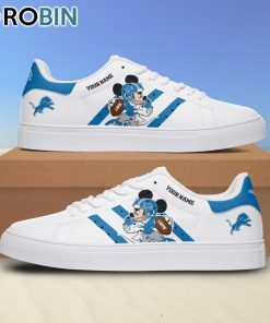 Detroit Lions Mickey Football Personalized Stan Smith Sneakers