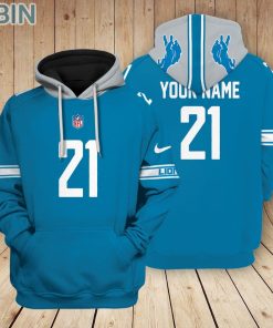 Detroit Lions Teams Hoodie Custom Name and Number