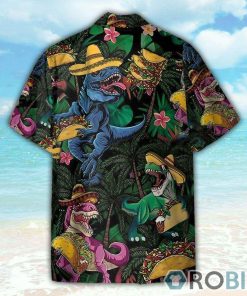 Dinosaur Love Tacos Coconut Tree Pattern Hawaiian Shirt Dinosaur Love Tacos Coconut Tree Pattern Hawaiian Shirt