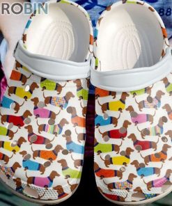 Dog Colorful Dachshund Crocs For Dog Love