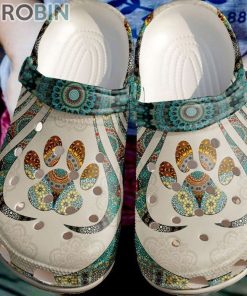 Dog Paw Pattern Crocs For Dog Love