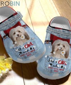 Dog, Just A Girl Who Loves Havanese Dogs Crocs For Dog Love