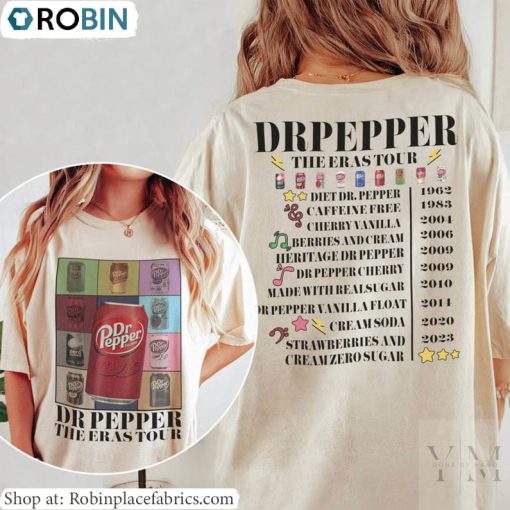 Dr Pepper Cans Eras Tour Inspired Tank Top, Dr Pepper Shirt Unisex Hoodie