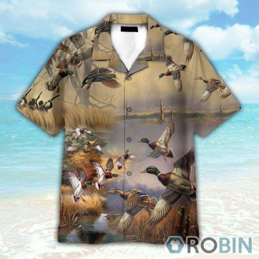 Duck Hunting Button’s Up Shirts, Hawaiian Shirt