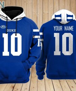 Duke Blue Devils football Hoodie Custom Name and Number