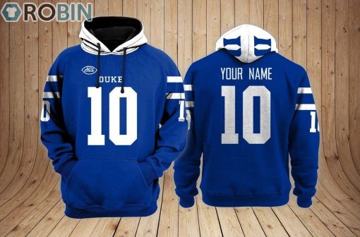 Duke Blue Devils football Hoodie Custom Name and Number