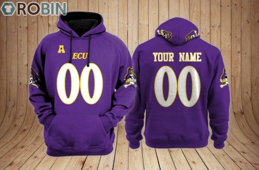 East Carolina Pirates football Hoodie Custom Name and Number