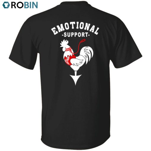 Emotional Support Cock Unisex Shirt, Hoodie, Sweatshirt Crewneck (BACK PRINT)
