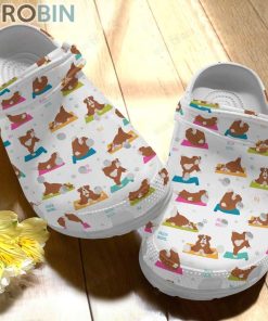 English Bulldog Yoga Dogs Poses Crocs For Dog Love