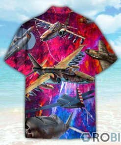 Explore Itineraries With Aircraft Watercolor Hawaiian Shirt