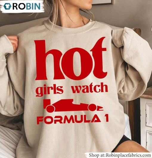F1 Race Wife Sweatshirt , Hot Girl Watch F1 Shirt Unisex Hoodie