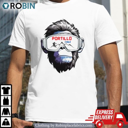 Face Monkey Ski Portillo Chile Shirt