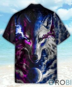 Fantasy Galaxy Wolf Hawaiian Shirt Fantasy Galaxy Wolf Hawaiian Shirt