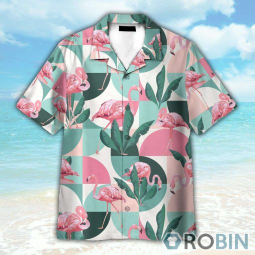 Flamingo Exotic Patchwork Patterns Hawaiian Shirt