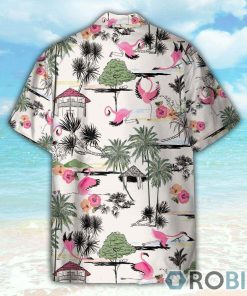 Flamingo Yoga Summer Tropical Pattern Hawaiian Shirt