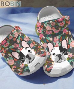 Floral French Bull Dog Crocs For Dog Love