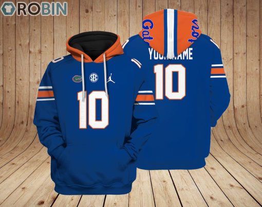 Florida Gators Logo Design Hoodie Custom Name and Number