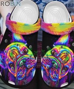 French Bulldog, Colorful Frenchie Crocs For Dog Love