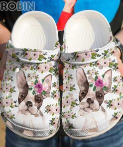 French Bulldog Sun Flower Crocs For Dog Love