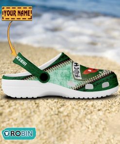 Fuchse Berlin Leather Zip Design Crocs Shoes