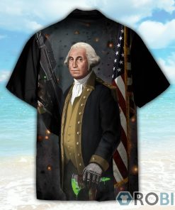 Funny Badassery George Washington Famous Charactor Hawaiian Shirt