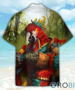 Funny Majestic Parrot Warrior Hawaiian Shirt Funny Majestic Parrot Warrior Hawaiian Shirt